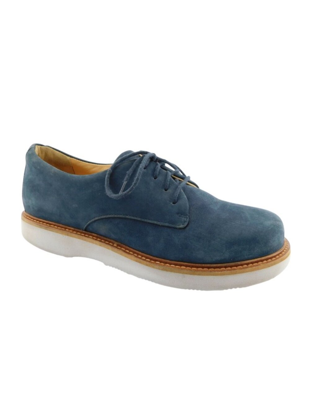 SAMUEL HUBBARD Blue Nubuck Leather Lace-up Walking Sneaker Oxfords Shoes 9